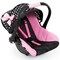 Bayer: Deluxe Car Seat: Hearts Black & Pink - Pretend Play Accessory for Dolls/Plushes Up to 18", Ages 3+, Large | baby dolls | dress up